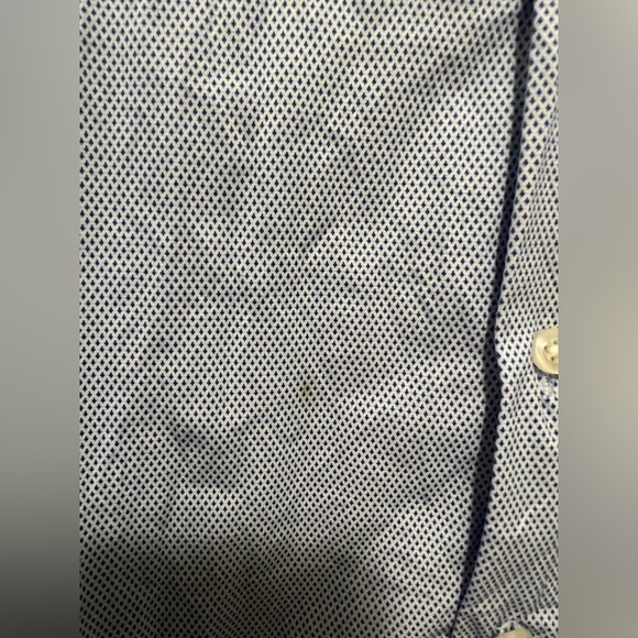 Emporio Armani Light Blue Diamond Silk Smooth Dress Shirt - Picture 3 of 3